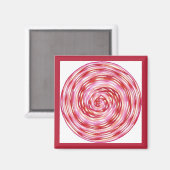 Rood roze witte wiel voor het helen magneet (Voorkant / Achterkant)