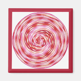 Rood roze witte wiel voor het helen magneet