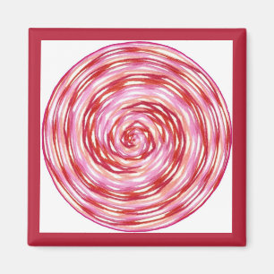 Rood roze witte wiel voor het helen magneet