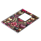 ROOD ROZE ZWART GOUD VALENTIJN LIEFDE HARTEN NOTITIEBOEK (Linkerzijde)