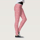 Rood Roze Zwart Wit Stippen Leggings (Rechts)