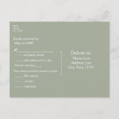 Rood rozen en babyluiers op hout RSVP Uitnodiging Briefkaart (Achterkant)