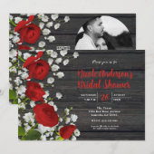 Rood rozen en babyluiers op Vrijgezellenfeest Kaart (Voorkant / Achterkant)