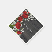 Rood rozen en babyluiers op Vrijgezellenfeest Servet (Hoek)