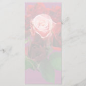 Rood rozen en een roze stemmenu menu (Achterkant)