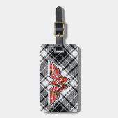 Rood rozen en gegoten Logo Bagagelabel (Voorkant verticaal)