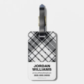 Rood rozen en gegoten Logo Bagagelabel (Achterkant verticaal)