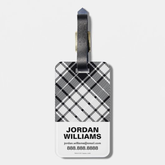 Rood rozen en gegoten Logo Bagagelabel (Achterkant verticaal)