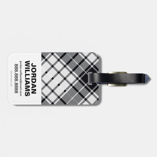 Rood rozen en gegoten Logo Bagagelabel (Achterkant horizontaal)