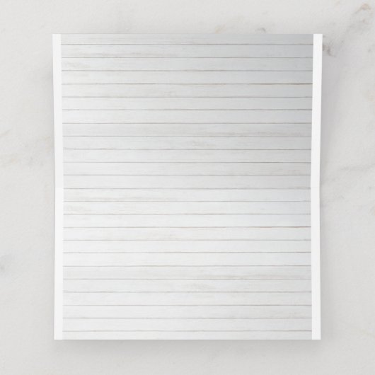 Rood rozen en pine tak kerstbruiloft plaatskaartje (Binnenkant ongevouwen)