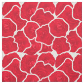 rood rozen mooi flessenpatroon stof (Swatch)