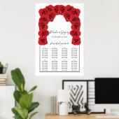 Rood rozen weddenschap poster (Thuiskantoor)