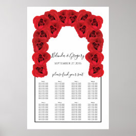 Rood rozen weddenschap poster