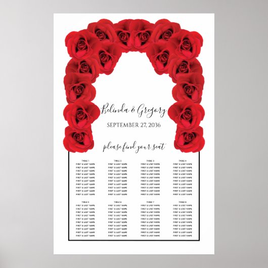 Rood rozen weddenschap poster (Voorkant)