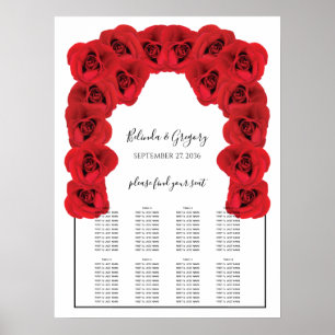 Rood rozen weddenschap poster