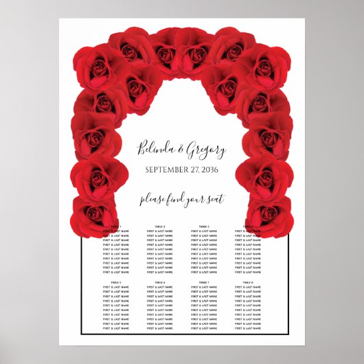 Rood rozen weddenschap poster (Voorkant)