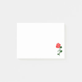 Rood rozenblad post-it® notes