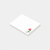 Rood rozenblad post-it® notes (Schuin)