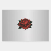 Rood-rozenbruinkarton voor weddenschappen inpakpapier vel (Voorkant 3)