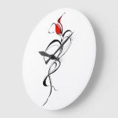 Rood rozenjuffrouw Tribal Ontwerp van Tattoo Grote Klok (Hoek)