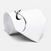 Rood rozenjuffrouw Tribal Ontwerp van Tattoo Stropdas (Opgerold)