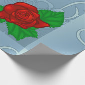 Rood rozenpapier cadeaupapier