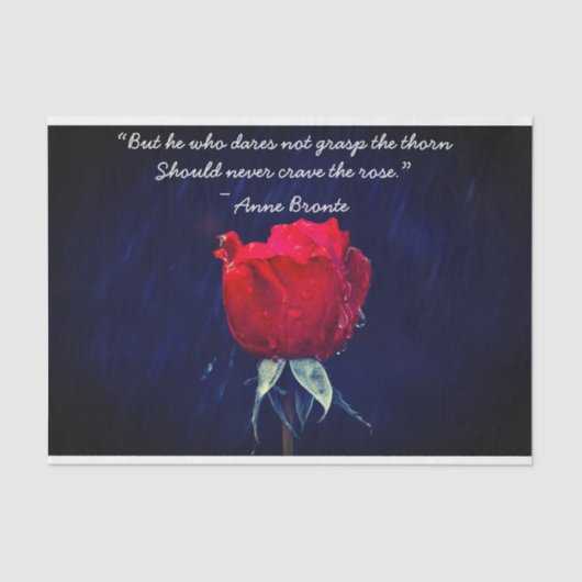 Rood rozenpapier tissuepapier (Voorkant)