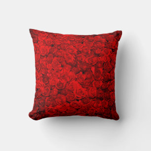 rood rozenpatroon, mooie, elegante elegant, art kussen