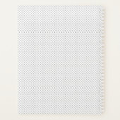 Rood rozenstip Waterverf Womans Initiaal Planner (Achterkant)