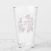 Rood rozenstip Waterverf Womans Initiaal Tumbler