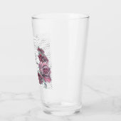 Rood rozenstip Waterverf Womans Initiaal Tumbler