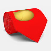 Rood Rubber Duck Stropdas (Opgerold)