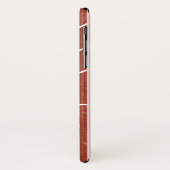 Rood Running Track Distress Style iPhone X Hoesje (Achterkant/links)