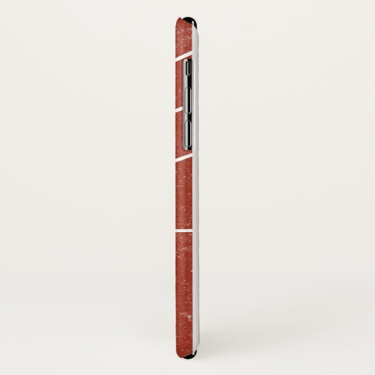 Rood Running Track Distress Style iPhone X Hoesje (Achterkant/links)