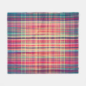 Rood ruw streekpatroon fleece deken (Voorkant (Horizontaal))