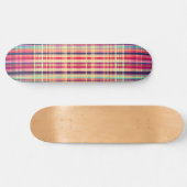 Rood ruw streekpatroon persoonlijk skateboard (Horizontaal)