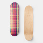 Rood ruw streekpatroon persoonlijk skateboard (Voorkant)