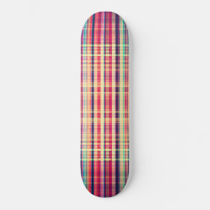 Rood ruw streekpatroon persoonlijk skateboard