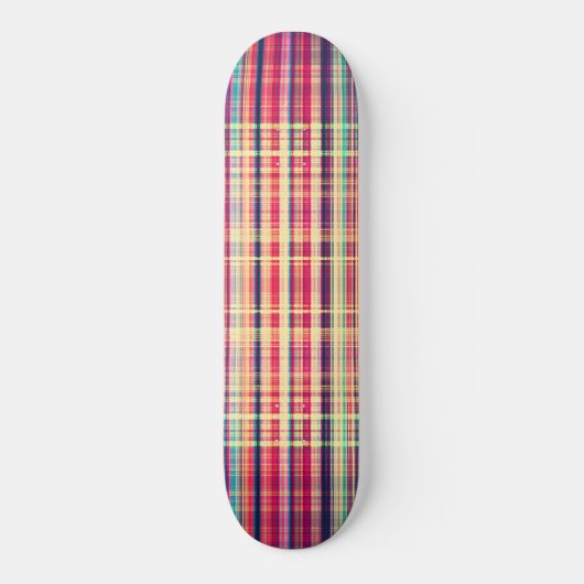Rood ruw streekpatroon persoonlijk skateboard (Voorkant)