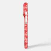 Rood ruw textiel Case-Mate iPhone case (Achterkant / Links)