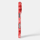 Rood ruw textiel Case-Mate iPhone case (Achterkant / Rechts)