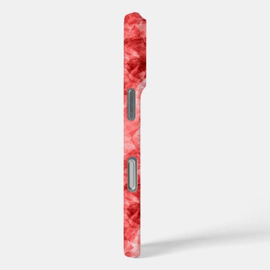 Rood ruw textiel Case-Mate iPhone case (Achterkant / Rechts)