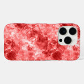 Rood ruw textiel Case-Mate iPhone case (Achterkant (horizontaal))