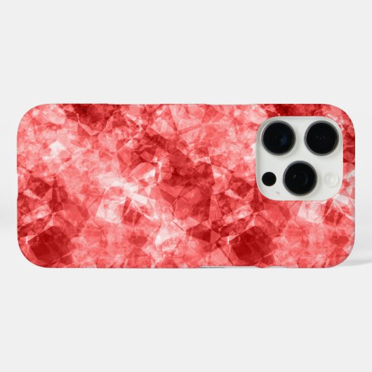 Rood ruw textiel Case-Mate iPhone case (Achterkant (horizontaal))