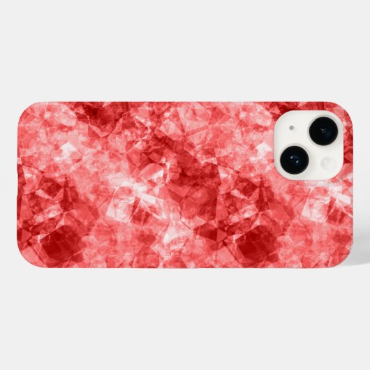 Rood ruw textiel Case-Mate iPhone case (Achterkant (horizontaal))