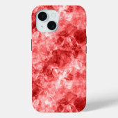 Rood ruw textiel Case-Mate iPhone case (Achterkant)