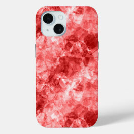 Rood ruw textiel iPhone 15 case