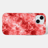Rood ruw textiel Case-Mate iPhone case (Achterkant (horizontaal))