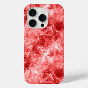 Rood ruw textiel iPhone 15 pro case