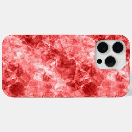 Rood ruw textiel Case-Mate iPhone case (Achterkant (horizontaal))
